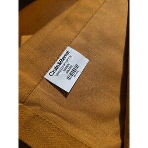 Crate Barrel Napkins Grasscloth Marigold Large Dinner Napkins 21" Set of 4